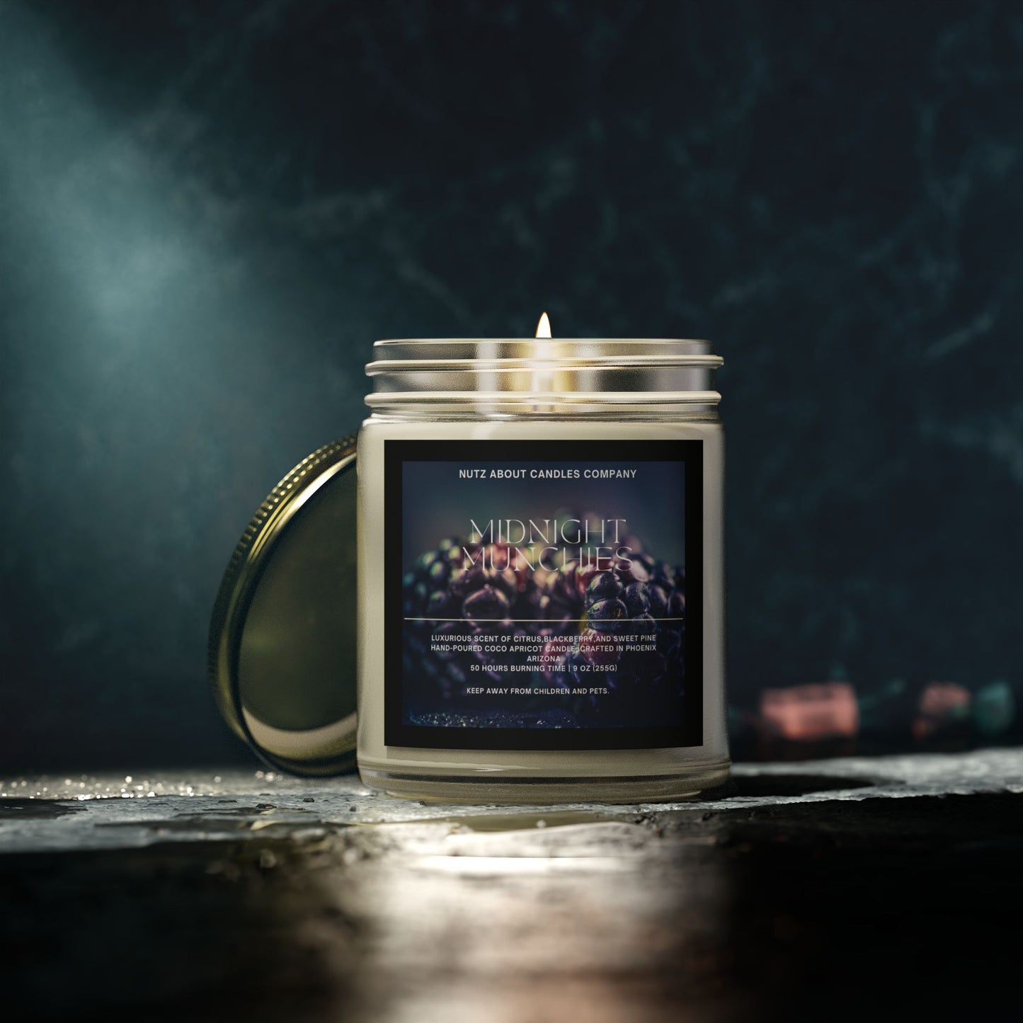 Midnight Munchies- Coconut Apricot Wax (9oz) Scented Candle