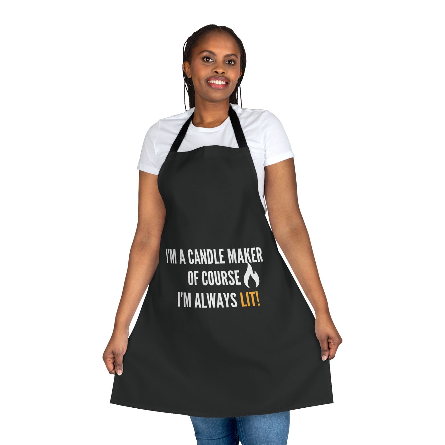 Candle Maker Apron LIT BLK, 5-Color Straps