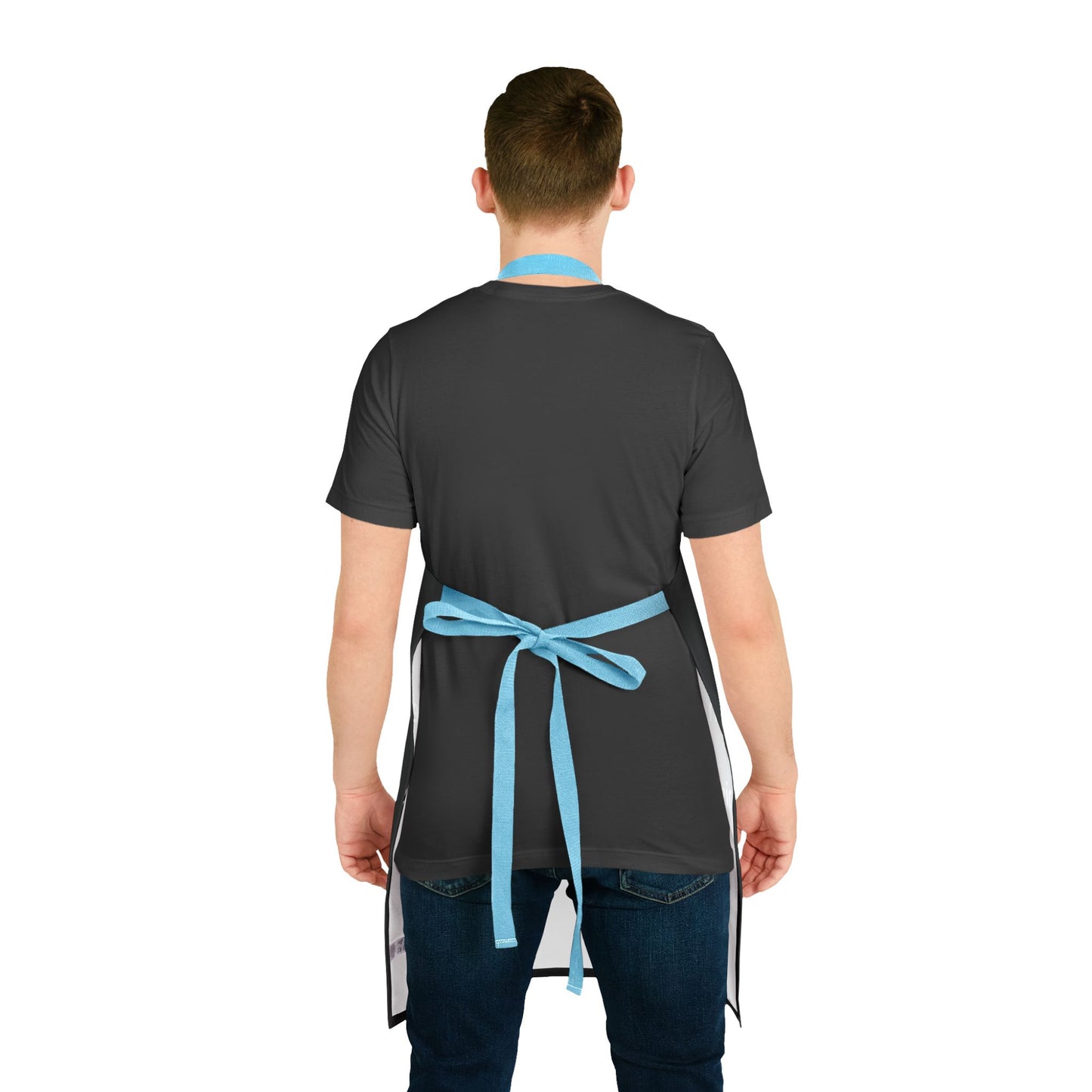 Therapy Apron -Black/ Blue Strings