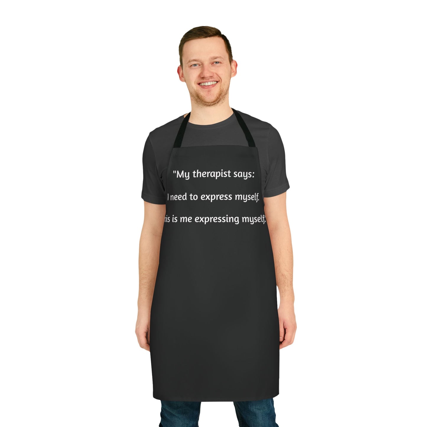 Therapy Apron -Black/ Black Strings