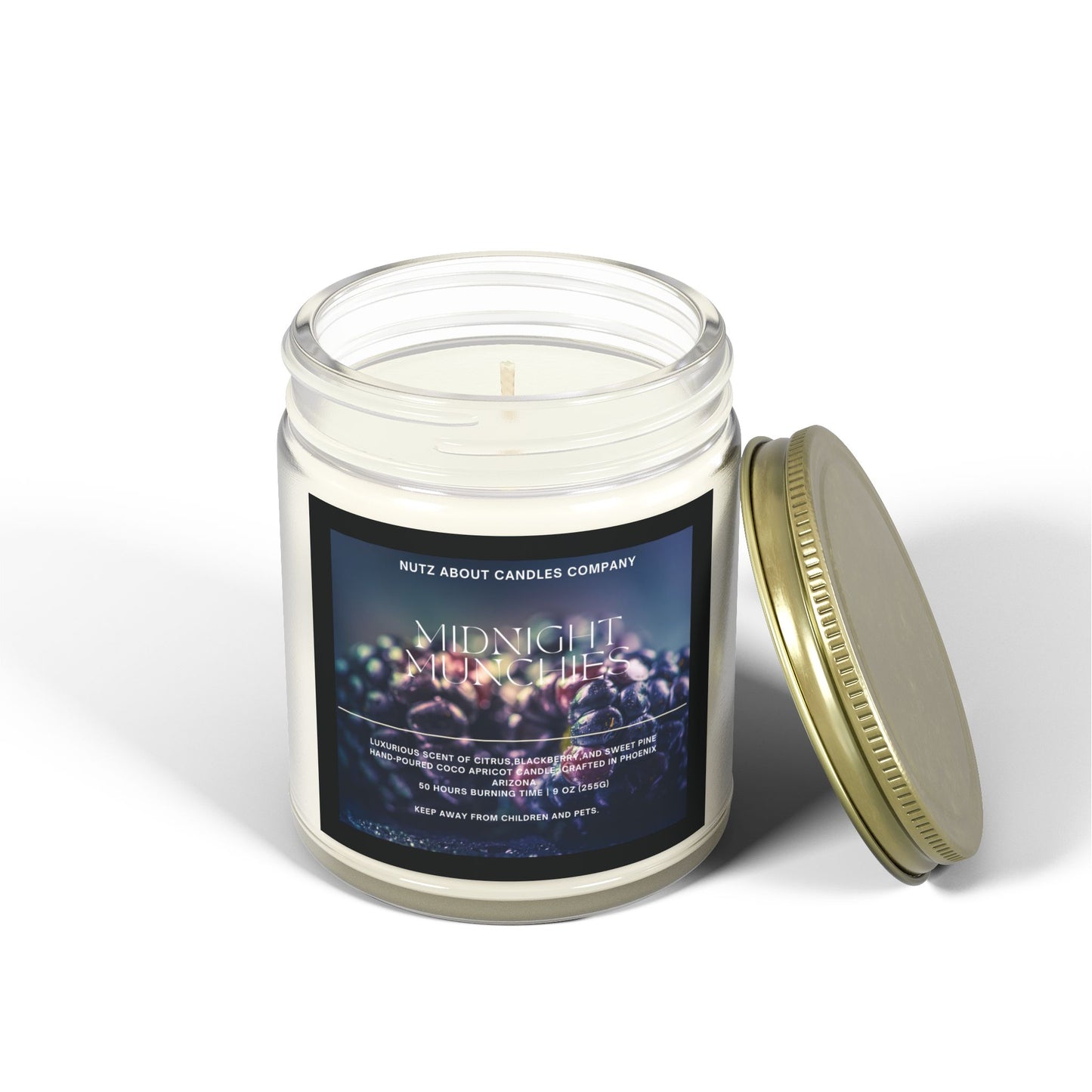 Midnight Munchies- Coconut Apricot Wax (9oz) Scented Candle