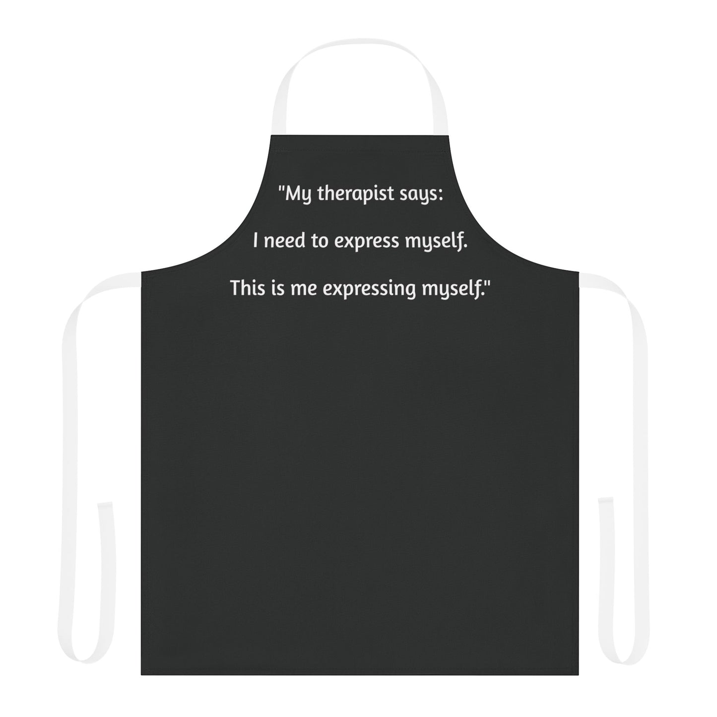 Therapy Apron -Black/ Black Strings