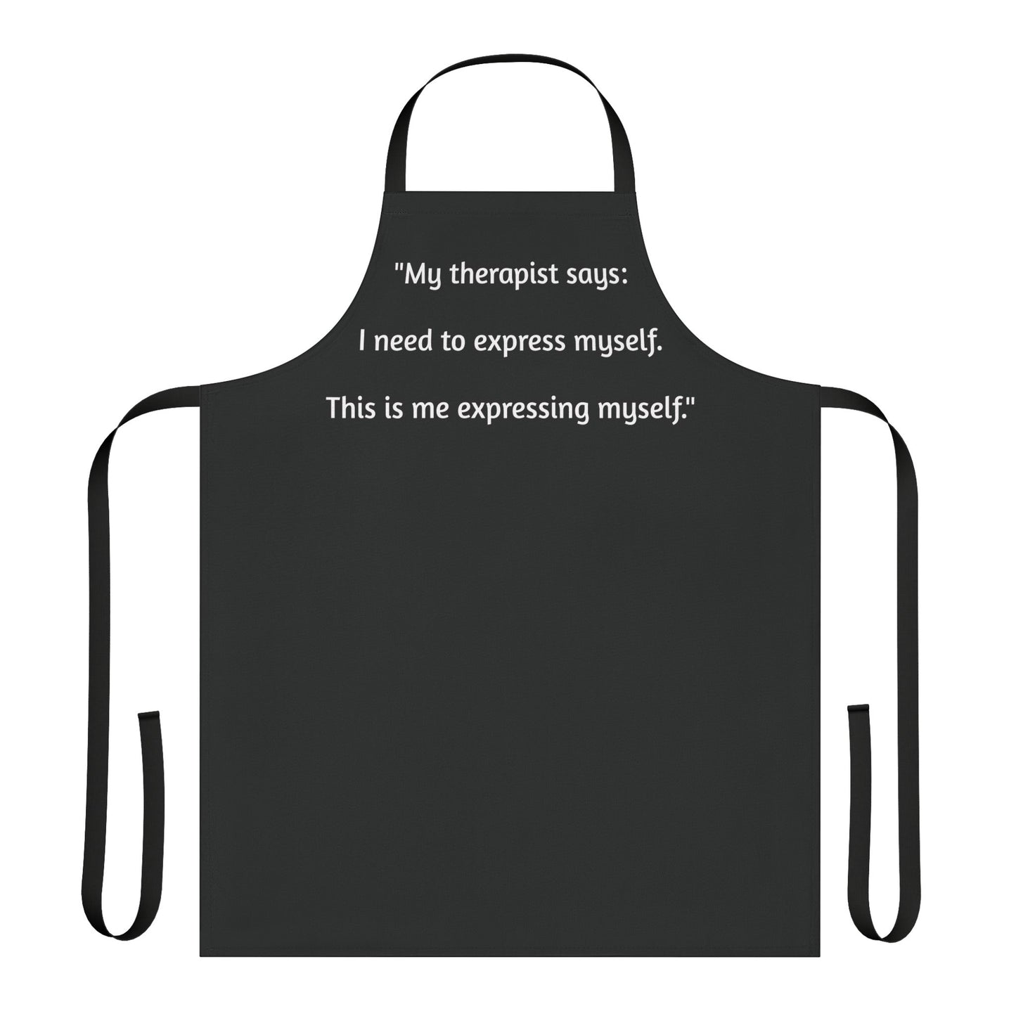 Therapy Apron -Black/ Black Strings