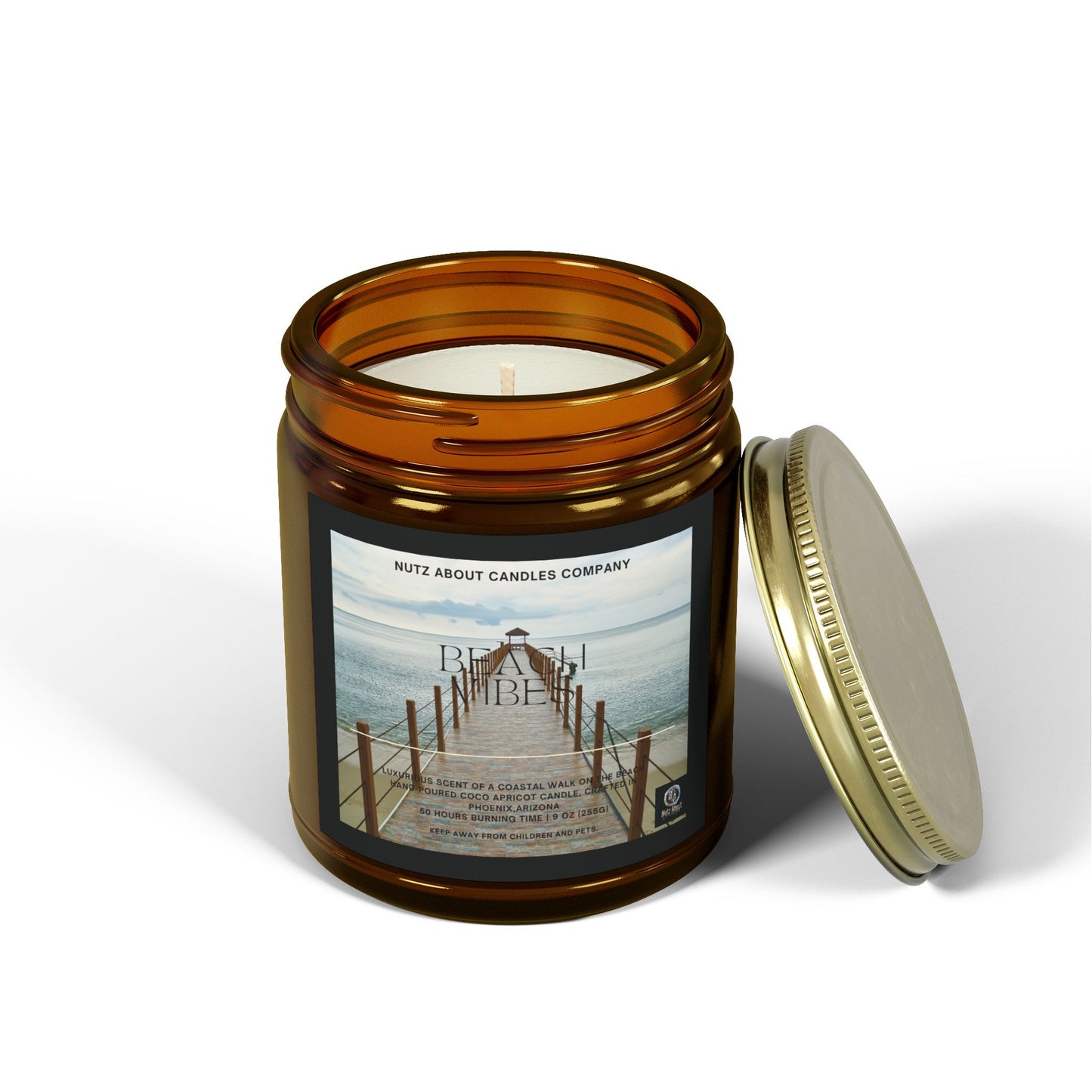 Beach Vibes Coconut Apricot Wax (9oz) Scented Candle