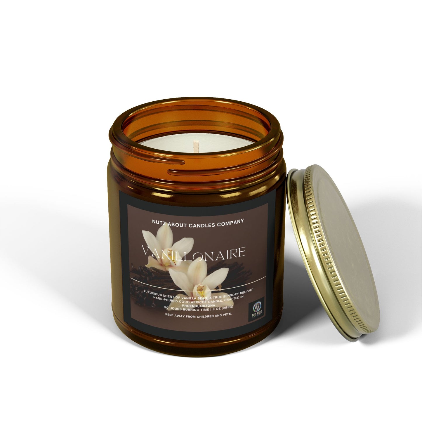 Vanillaonaire - Coconut Apricot Wax (9oz) Scented Candle