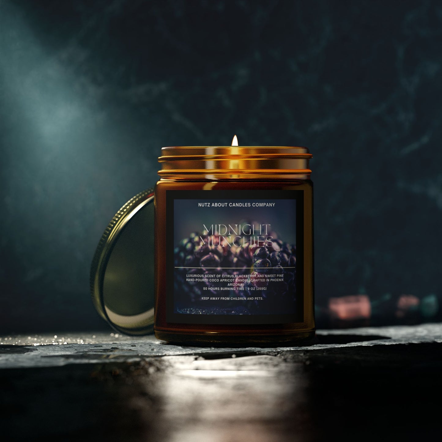 Midnight Munchies- Coconut Apricot Wax (9oz) Scented Candle