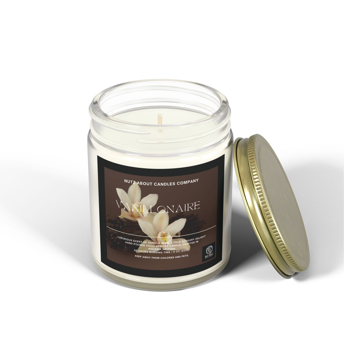 Vanillaonaire - Coconut Apricot Wax (9oz) Scented Candle