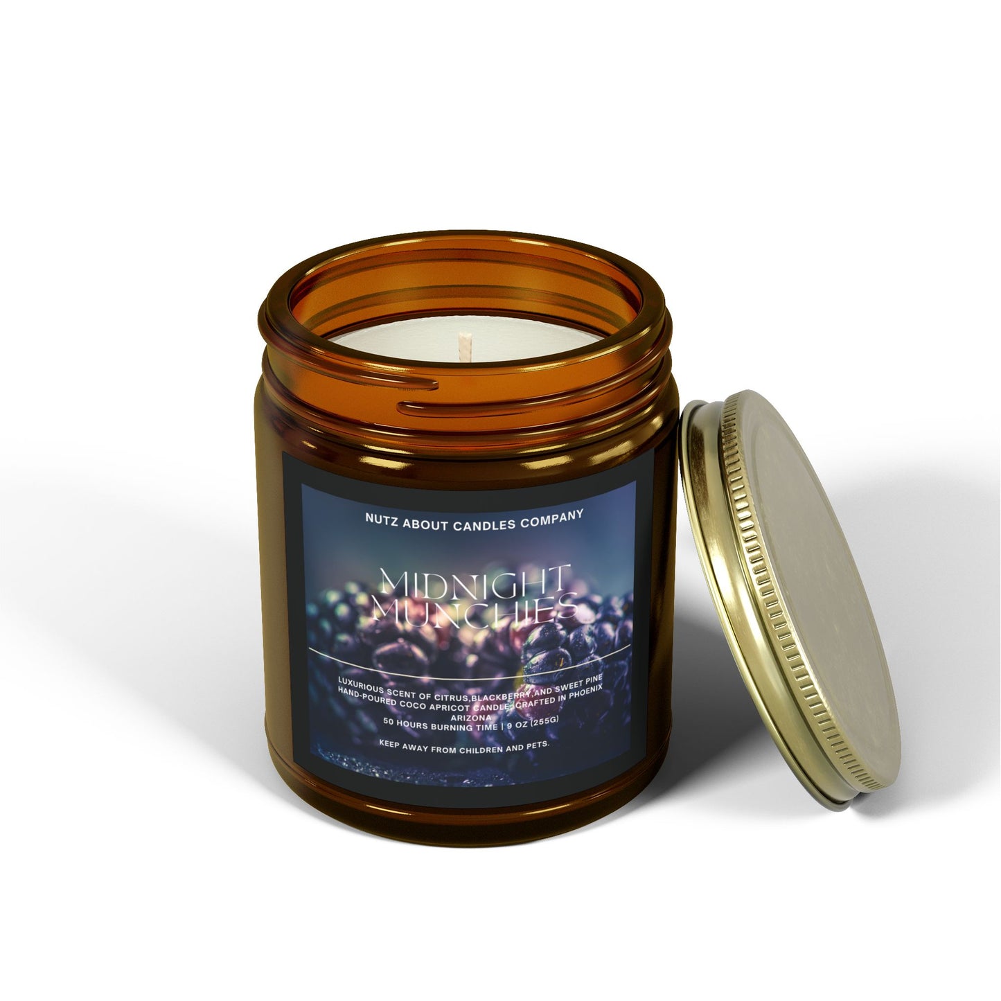 Midnight Munchies- Coconut Apricot Wax (9oz) Scented Candle