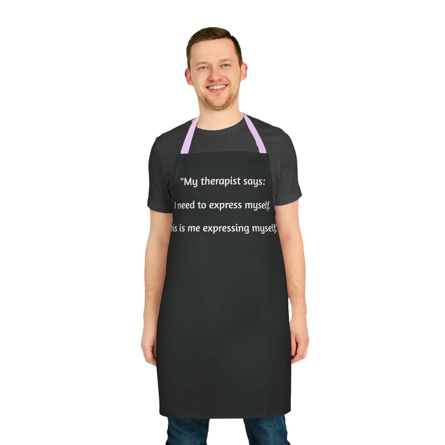 Therapy Apron -Black/ Black Strings