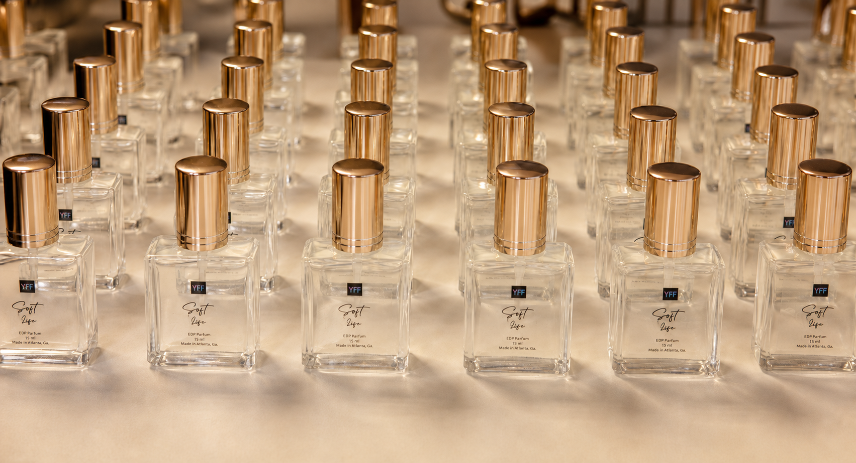 Rows of fragrance prepared in Atlanta